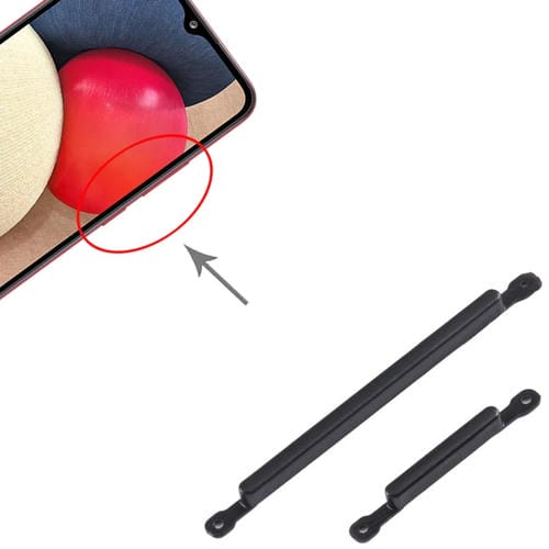 Botón de Encendido y Volumen Samsung Galaxy A20s (10 Piezas) (Negro)