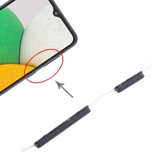 Botones de Encendido y Volumen Samsung Galaxy A03 Core SM-A032 (10 Piezas) (Negro)