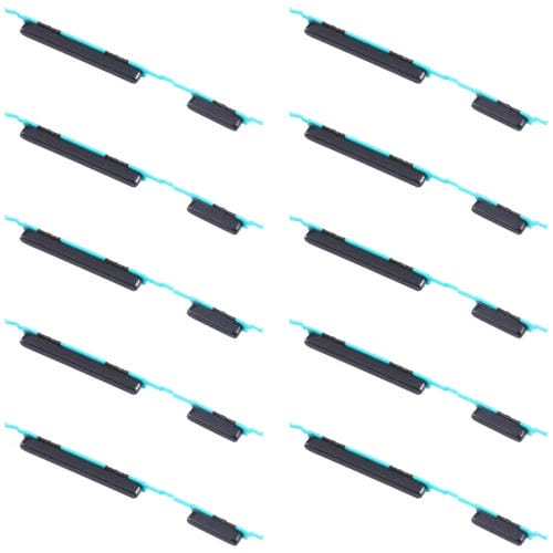 Botones de Encendido y Volumen Samsung Galaxy M31 SM-M315 (Negro) Paquete de (10 Piezas)