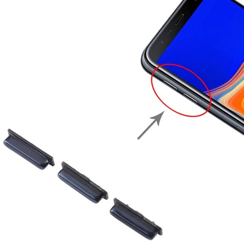 Botones de Encendido y Volumen Samsung Galaxy J4+ SM-J415s (10 Piezas) (Negro)
