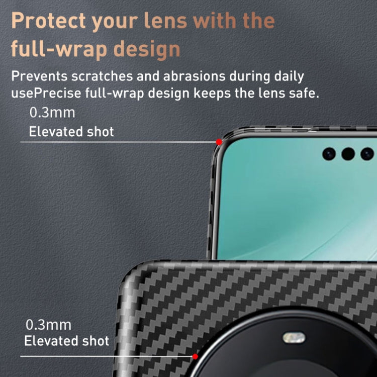 Funda Magnética Huawei Mate 60 Pro a Prueba de Golpes de Fibra de Carbono (Rojo)