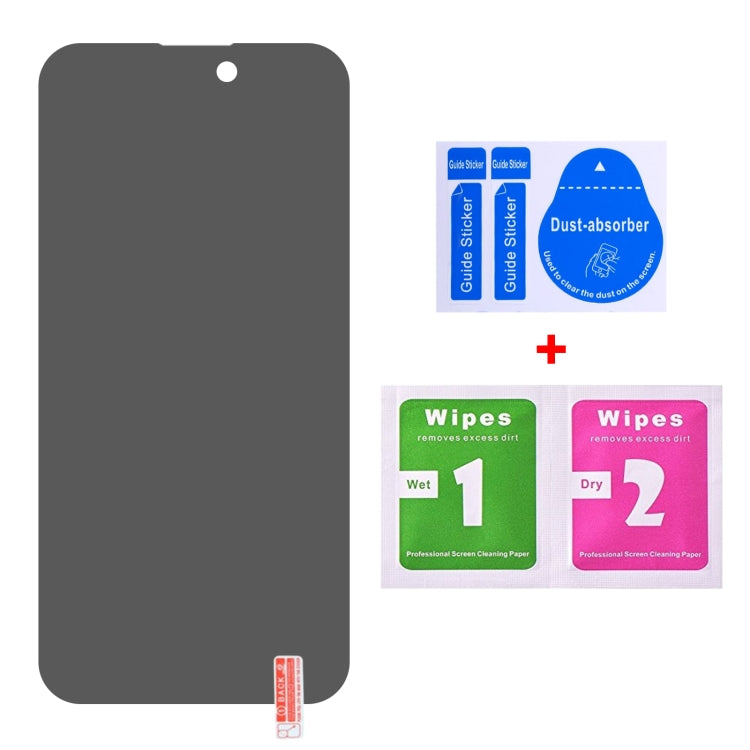 Película de Vidrio Templado Antiespía para iPhone 15 Pro / 15 de Cubierta Completa (Transparente) - MOVILSTORE
