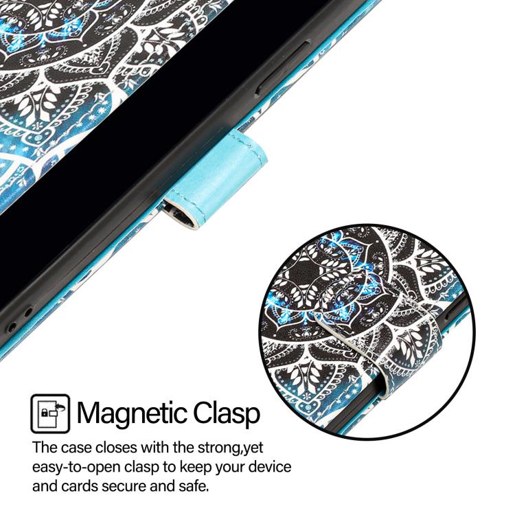 Funda de Cuero Huawei Nova 13/Nova 12 con Patrón Mandala Submarino (Colores)