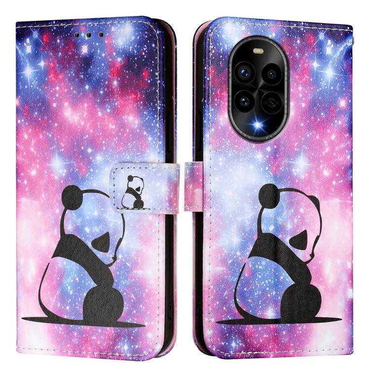 Funda de Cuero Huawei Nova 13 Pro con Patrón de Dibujo de Colores (Baby Panda)