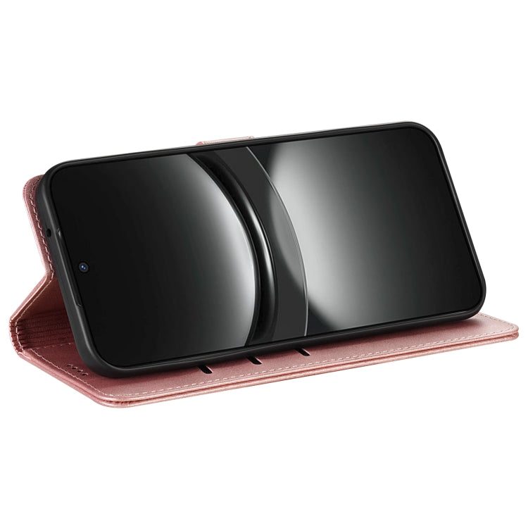 Funda de Piel Sintética Azns con Tapa para Huawei Mate 70 Pro/70 Pro+ (Oro Rosa)