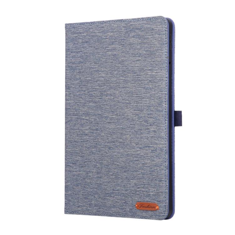Funda de cuero con tapa horizontal y textura de tela para Xiaomi Redmi Pad 2 (azul)