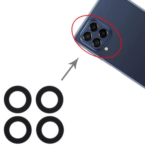 Lente de Cámara Trasera Samsung Galaxy M53 (10 Piezas)