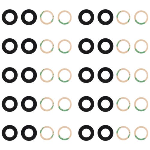 Chargen von 10 Rückkameralinsen Samsung Galaxy A04 SM-A045F