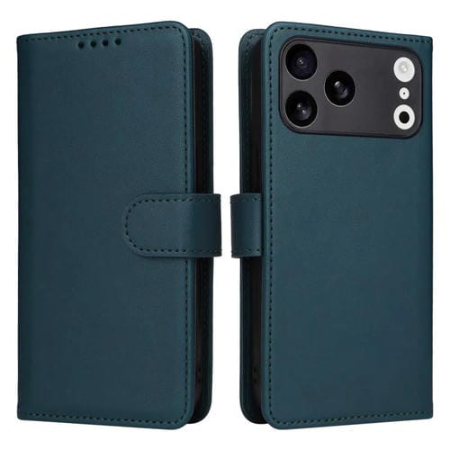 Funda BETOPNICE BN-005 2 en 1 desmontable de imitación de cuero genuino para iPhone 17 Pro Max (azul)