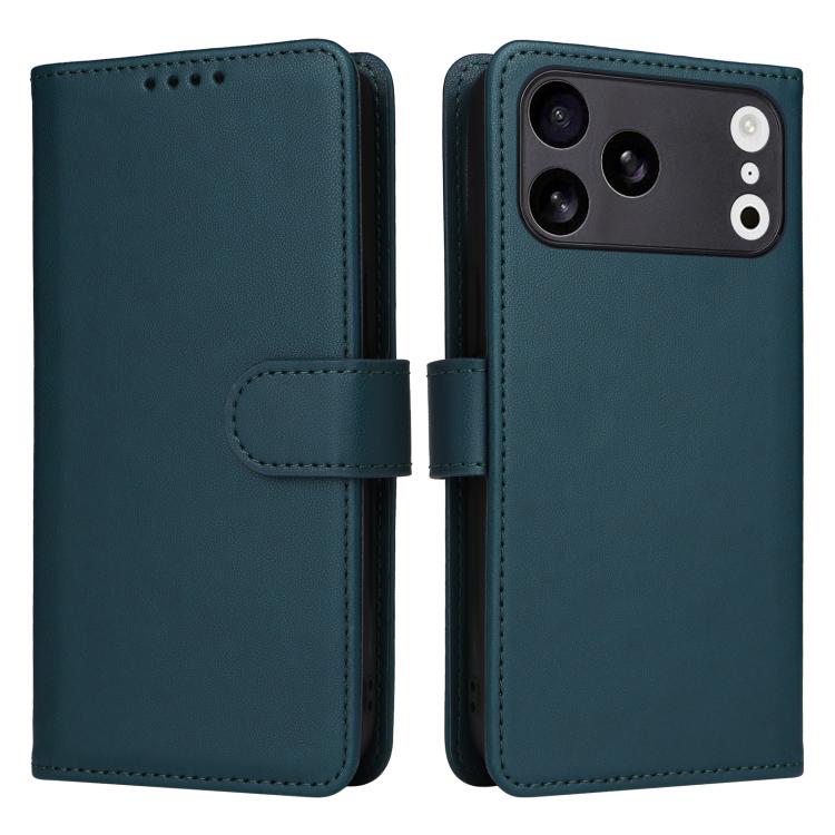 Funda BETOPNICE BN-005 2 en 1 desmontable de imitación de cuero genuino para iPhone 17 Pro Max (azul)