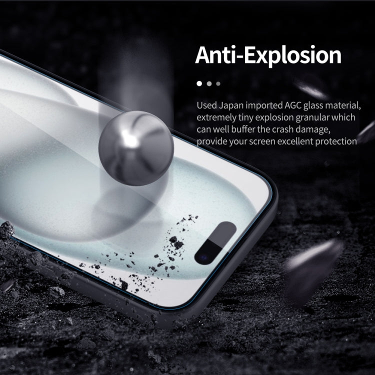 Película de Vidrio Templado Nillkin H + Pro para iPhone 15 0,2mm 9H a Prueba de Explosiones - MOVILSTORE