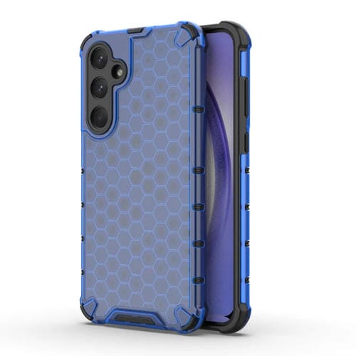 Funda Protectora Samsung Galaxy A35 5G Honeycomb PC + TPU a Prueba de Golpes (Azul)