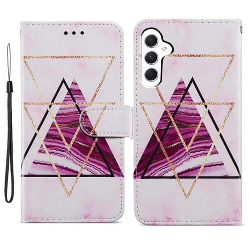 Funda de Teléfono Samsung Galaxy A55 Cuero Tapa Horizontal Patrón Pintado (Mármol)