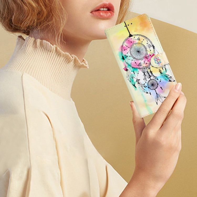 Funda de Cuero para Huawei Mate 60 Pro con Dibujo Coloreado Atrapasueños