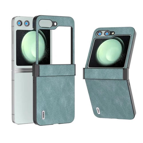 Funda para Teléfono Samsung Galaxy Z Flip5 Abeel Cuero Pu Tres Etapas (Azul Claro)