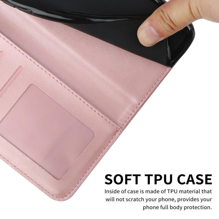 Funda de Piel con Textura de Becerro y Hebilla para Teléfono Itel S25 Ultra (Rosa)
