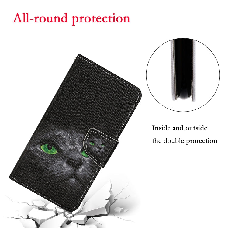 Estuche de Cuero Samsung Galaxy Note 20 con Tapa Horizontal Patrón Gato de Dibujos Animados