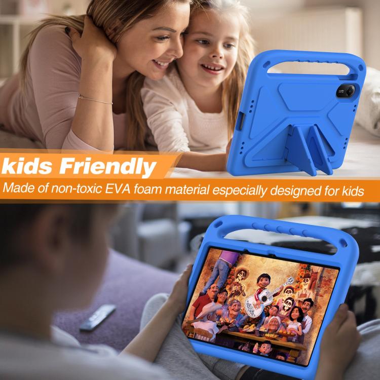 Funda de EVA a prueba de golpes con asa y soporte para Xiaomi Redmi Pad 2 (azul)