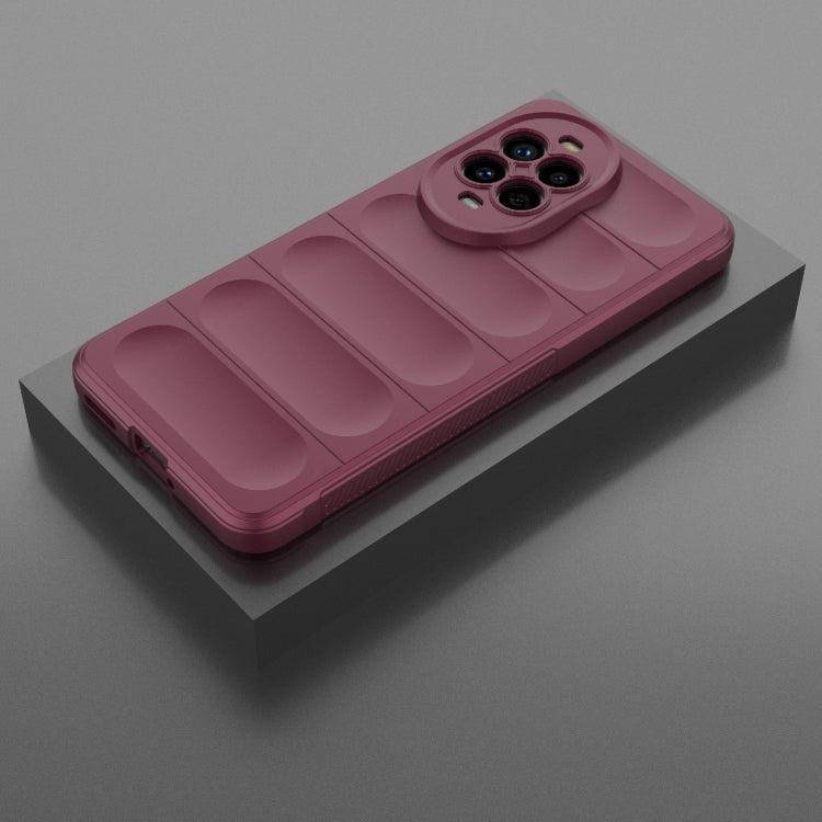 Funda TPU y Franela con Protección Mágica para Huawei Nova 13 Pro 5G (Rojo Vino)