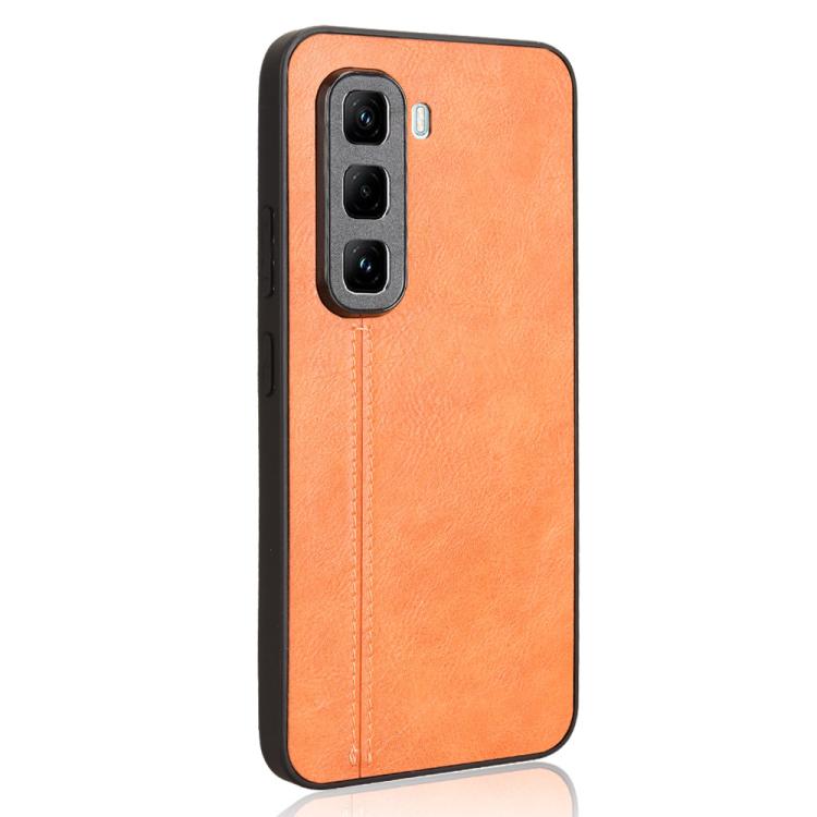 Funda para Teléfono Infinix Hot 50 Pro+ 4G con Estampado de Vaca (Naranja)