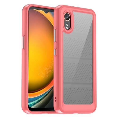 Funda para Teléfono Samsung Galaxy Xcover 7 TPU Híbrida Acrílica Serie Colorida (Rojo)