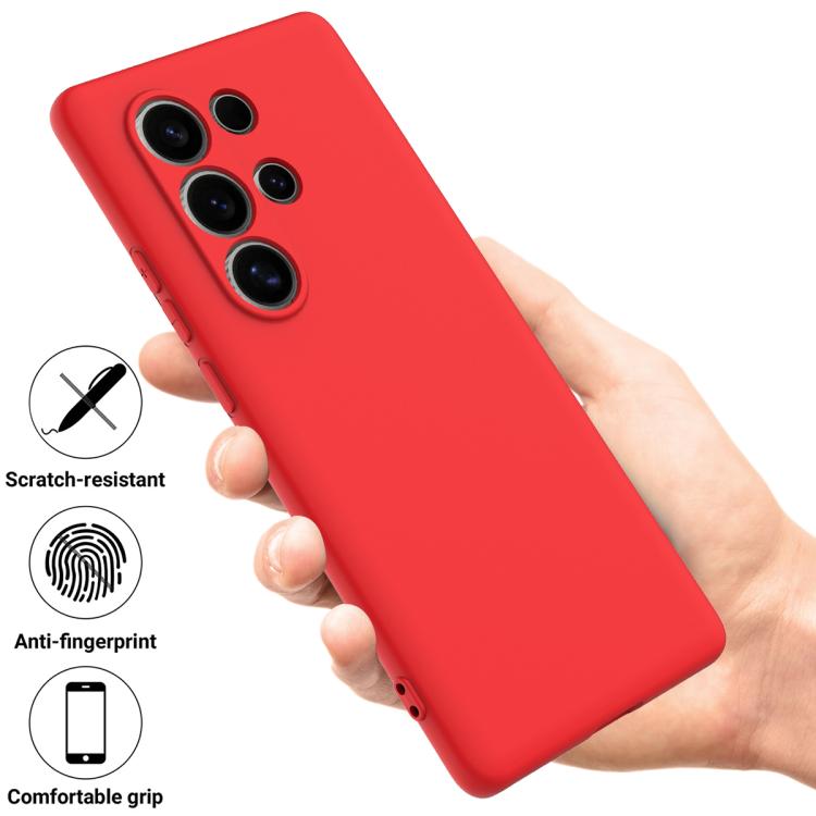 Funda de Silicona Líquida Itel S25 Cobertura Total (Rojo)