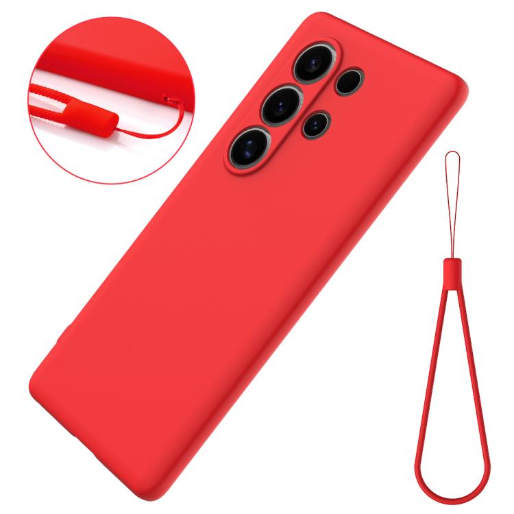 Funda de Silicona Líquida Itel S25 Cobertura Total (Rojo)