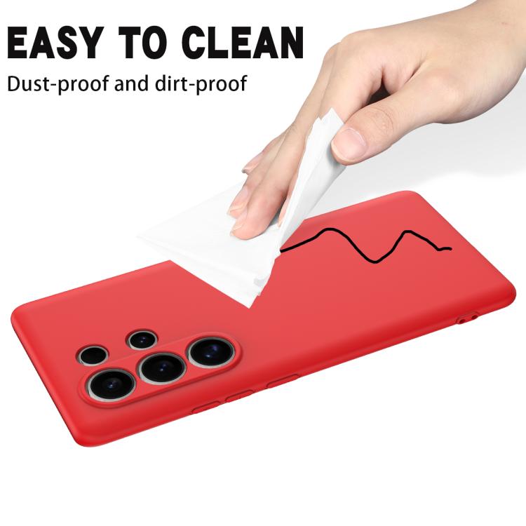 Funda de Silicona Líquida Itel S25 Cobertura Total (Rojo)