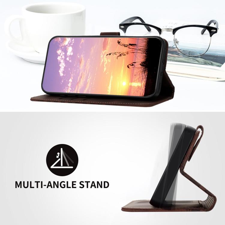 Funda de Cuero con Relieve Cabeza de Elefante para Huawei Nova 12 Pro y Nova 12 Ultra con Cordón (Café)