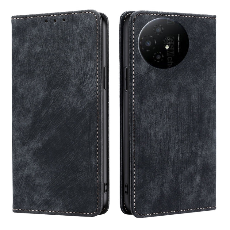 Funda de Cuero Magnética Antirrobo Rfid para TCL 50 Xl (Negra)
