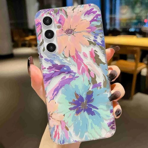 Estuche para Teléfono Samsung Galaxy A24 Symphony Galvanizado Flor de Acuarela