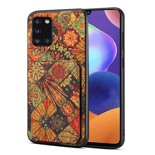 Funda para Teléfono Samsung Galaxy A31 con Ranura para Tarjeta Dual (Amarillo Otoño)