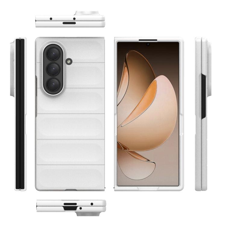 Funda plegable de PC a prueba de golpes para Samsung Galaxy Z Fold7 5G Magic Shield (blanca)