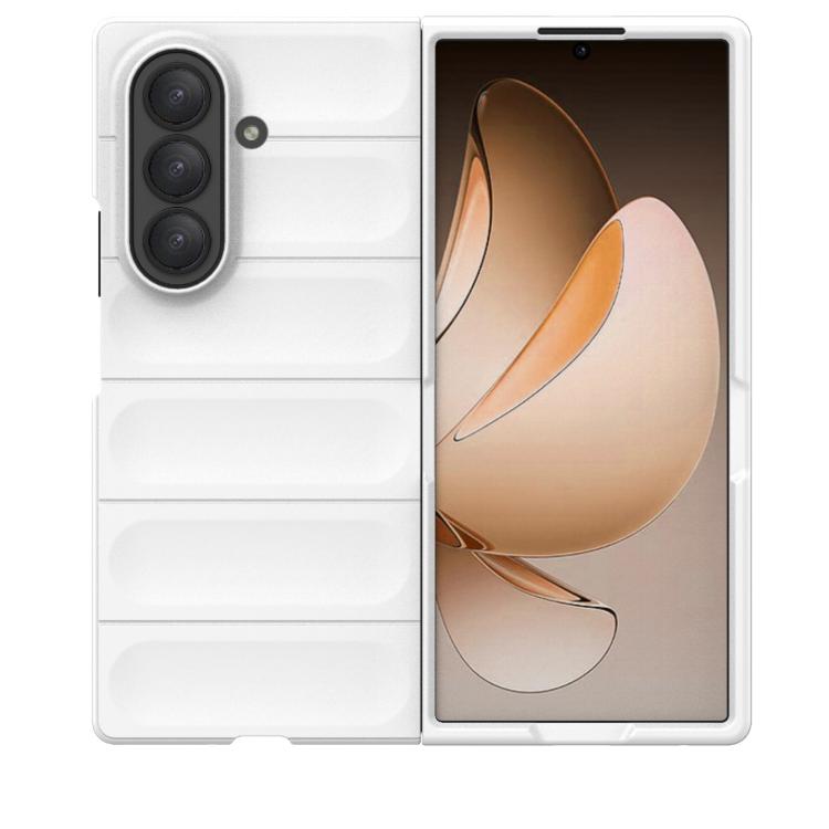 Funda plegable de PC a prueba de golpes para Samsung Galaxy Z Fold7 5G Magic Shield (blanca)