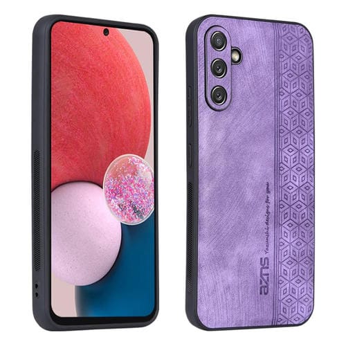 Funda para Teléfono Samsung Galaxy A54 5G Azns Sensación de Piel En Relieve 3D (Púrpura)