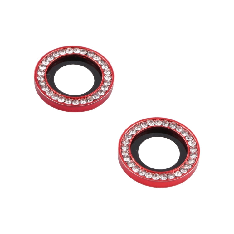 Anillo Protector de Lente Cámara 9H para iPhone 15 Pro Max / 15 Pro (Rojo) - MOVILSTORE