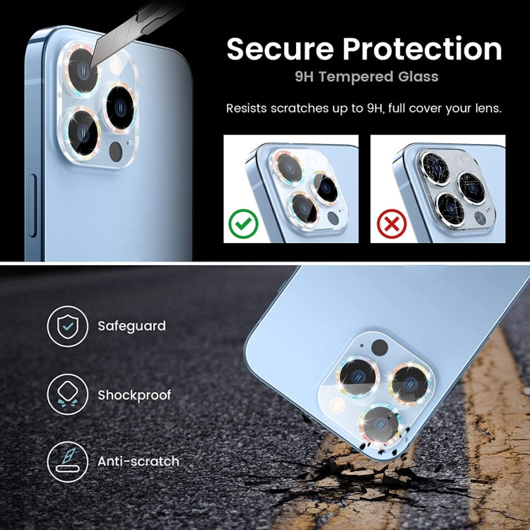 Película de Lente de Cámara Vidrio Templado iPhone 15 Pro / 15 Pro Max (Negro) - MOVILSTORE