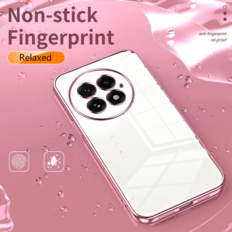 Funda para Teléfono OnePlus 13 con Orificios Finos y Revestimiento Transparente (Plateada)