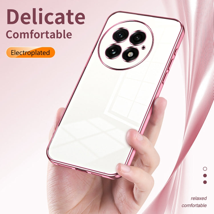Funda para Teléfono OnePlus 13 con Orificios Finos y Revestimiento Transparente (Plateada)