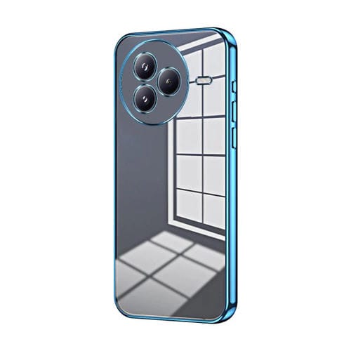 Funda transparente con orificios finos para Xiaomi Civi 5 Pro (azul)