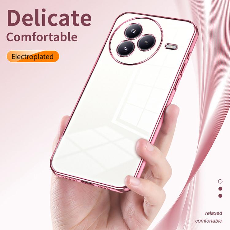 Funda transparente con orificios finos para Xiaomi Civi 5 Pro (verde)