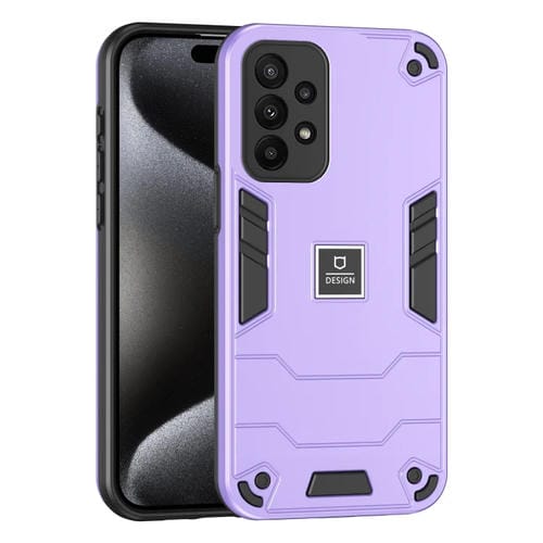 Funda para Teléfono Samsung Galaxy A23 2 En 1 a Prueba de Golpes (Púrpura)