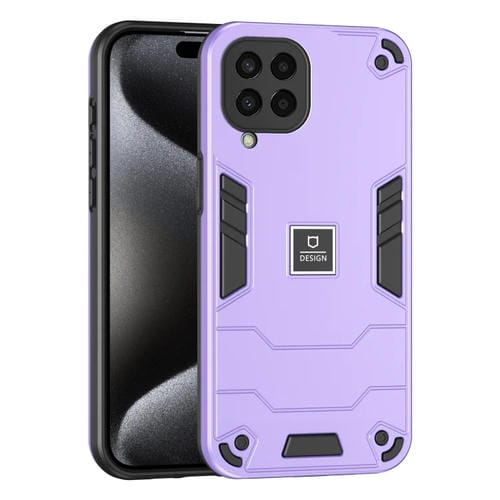 Funda para Teléfono Samsung Galaxy M33 5G 2 En 1 a Prueba de Golpes (Púrpura)