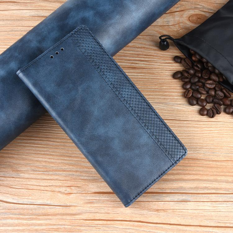 Funda de Cuero OnePlus Ace 5 5G / 5 Pro 5G / 13R 5G Textura Retro Hebilla Magnética (Azul)