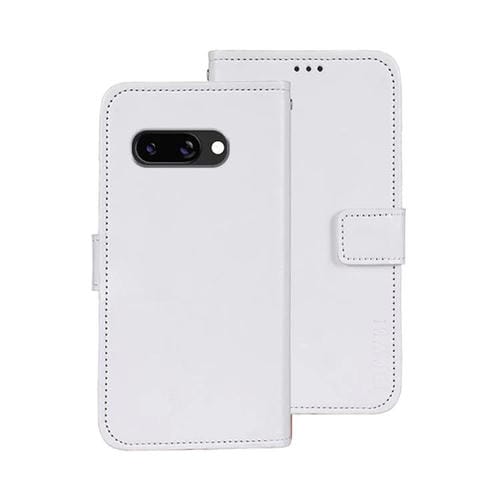 Funda de Cuero Crazy Horse para Google Pixel 9A (Blanca)