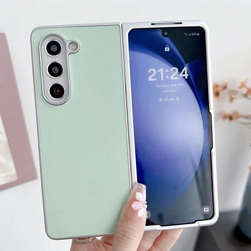 Funda para Teléfono Samsung Galaxy Z Fold3 5G Charol de Metal (Verde)
