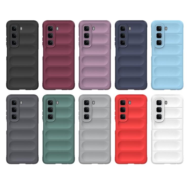 Funda TPU y Franela Protección Mágica Global para Infinix Hot 50 4G (Gris Oscuro)