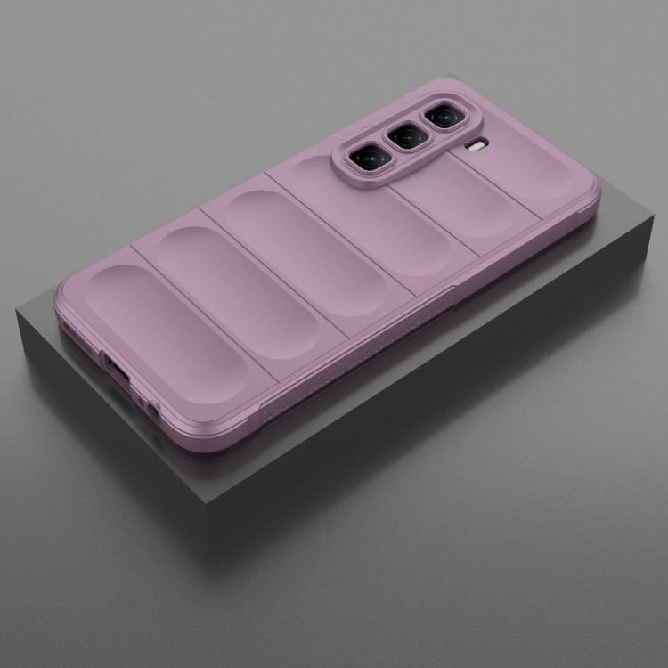 Funda TPU y Franela con Protección Mágica Global para Infinix Hot 50 Pro 4G (Morada)
