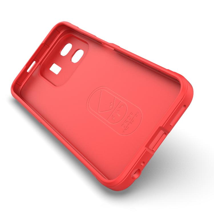 Funda TPU y Franela Infinix Hot 50I 4G Protección Mágica Global (Rojo Vino)