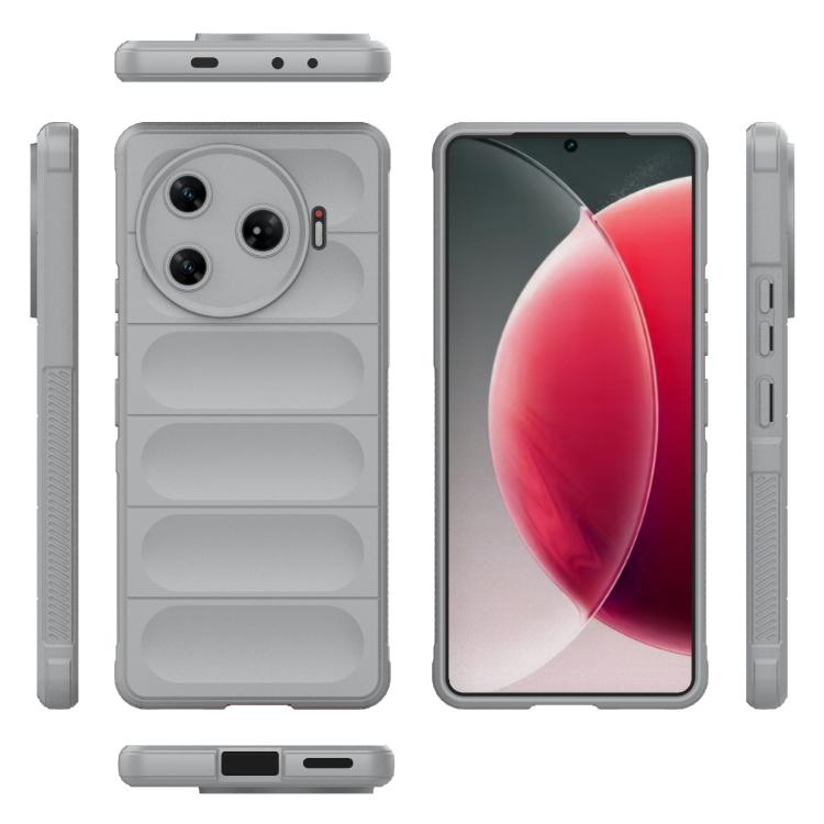 Funda TPU + Franela Tecno Camon 30 Pro 5G Protección Mágica Global (Gris)
